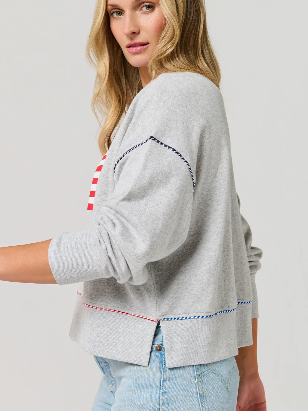 American Flag Relaxed Sweatshirt