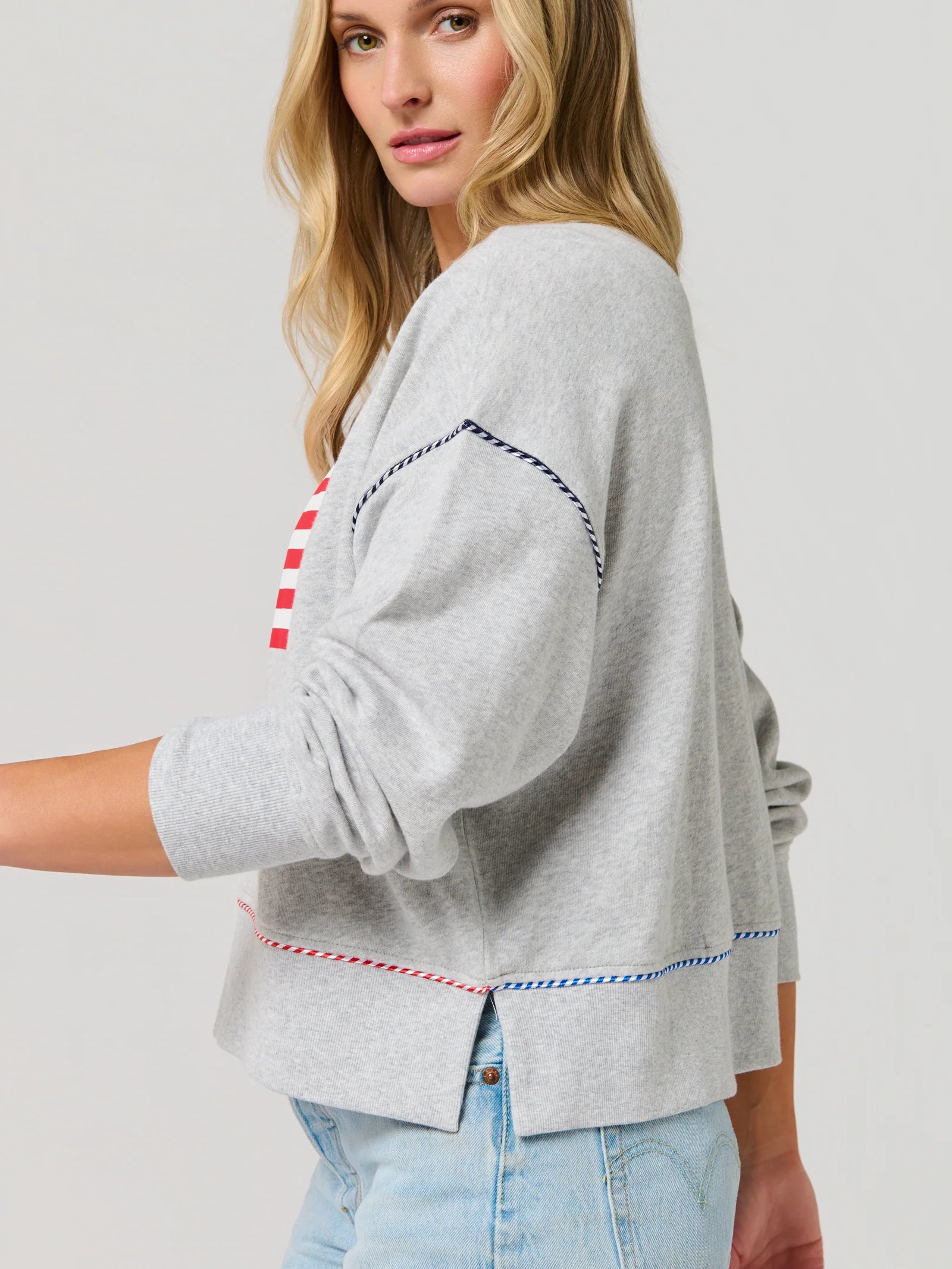 American Flag Relaxed Sweatshirt