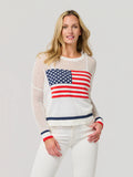 American Flag Mesh Sweater