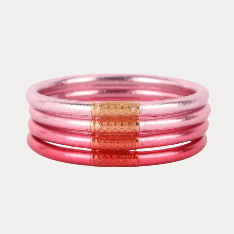 Carousel Pink All Weather Bangles® (Set of 4)