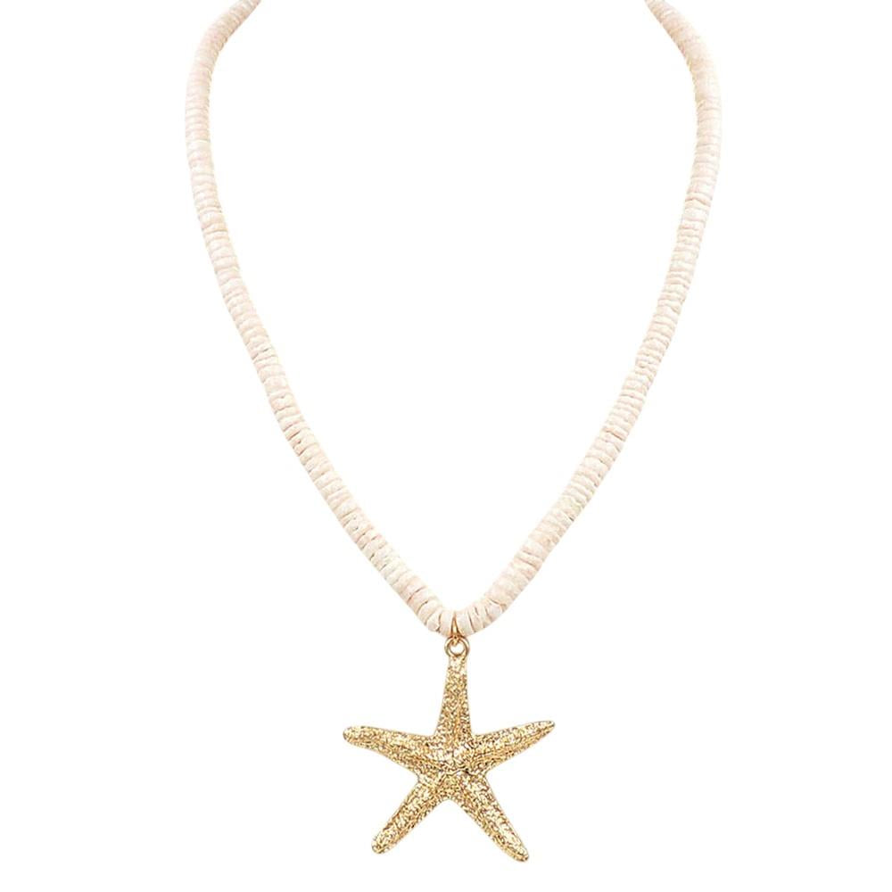 Shell Bead Starfish Necklace