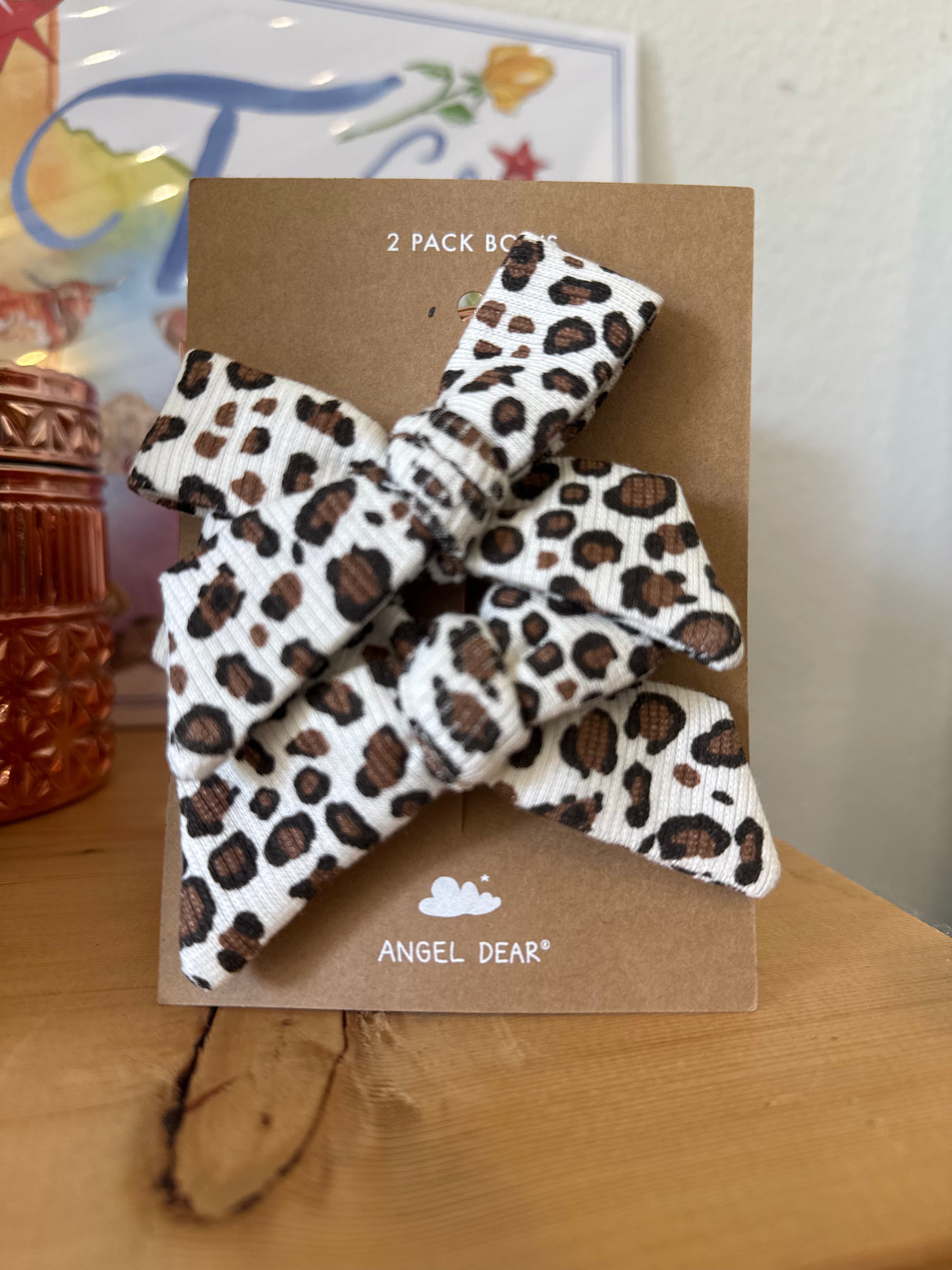 I912 Leopard Bow Clips / AD