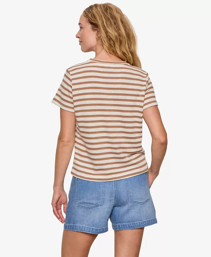 Perfect Textured Tee Valle Stripe