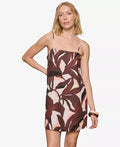 Hideaway Printed Square Neck Mini Dress