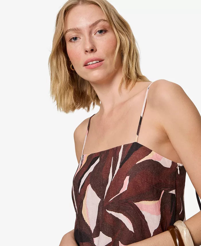 Hideaway Printed Square Neck Mini Dress