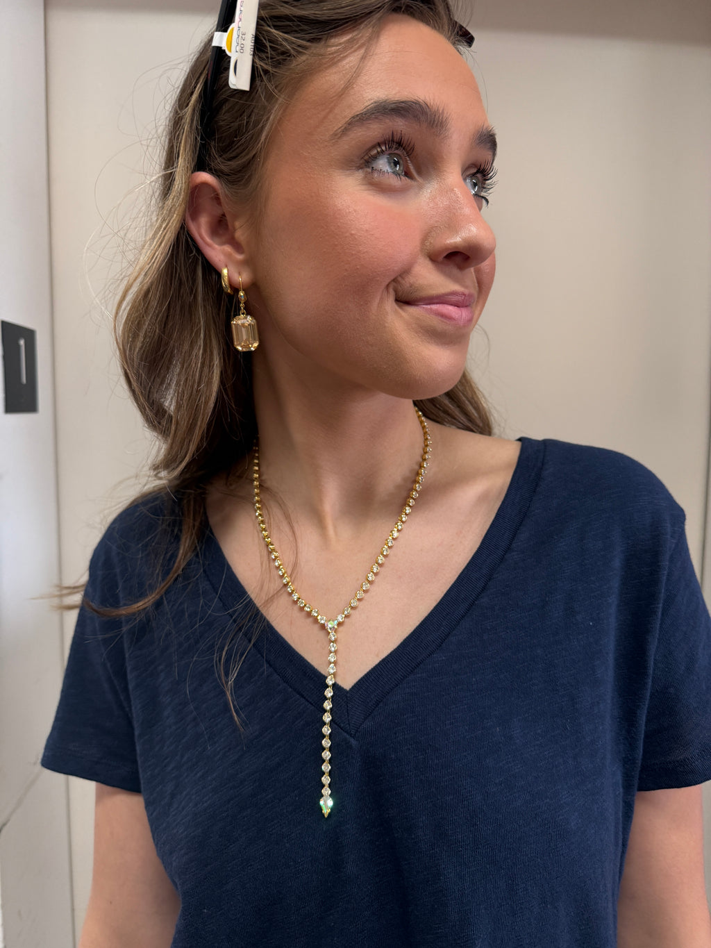 Chunky Gold Diamond Earrings