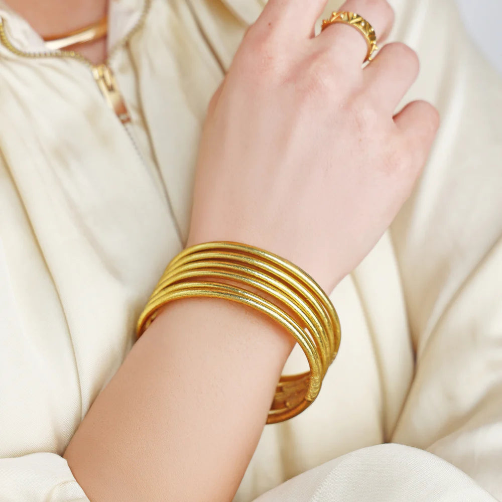 Aura Lumine All Weather Bangles (Set of 6)