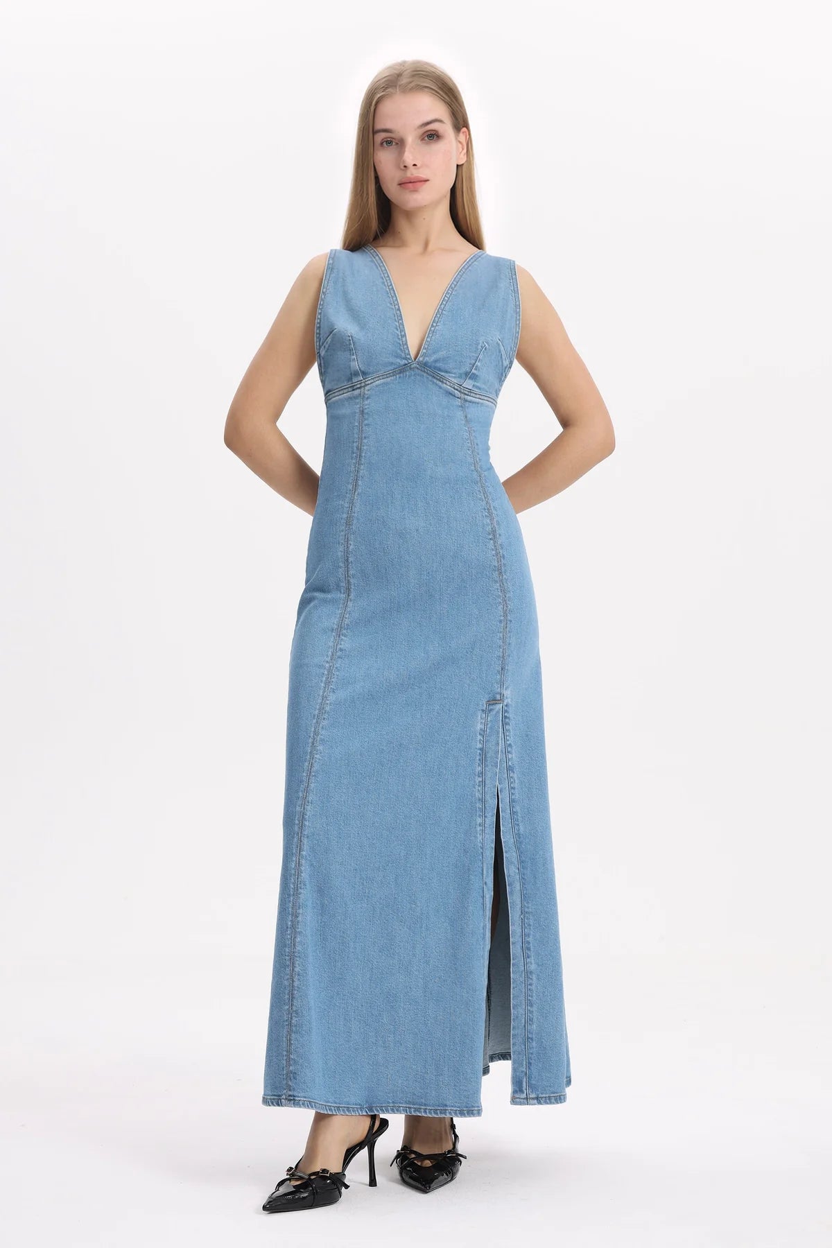 denim dress
