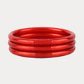 Crimson All Weather Bangles (Set of 3)