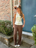 W852 wide leg pant w/stripes/Dy