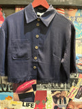 button-down fray shirt