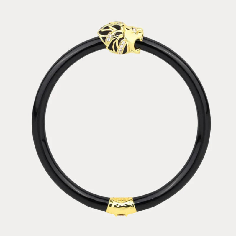 Fauna Lion All Weather Bangle - Black