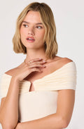 Alba Off-Shoulder Hardware Knit Top
