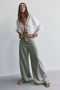 Haven Twisted Wide-Leg Jeans