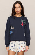 Boyfriend patch sweatshirt