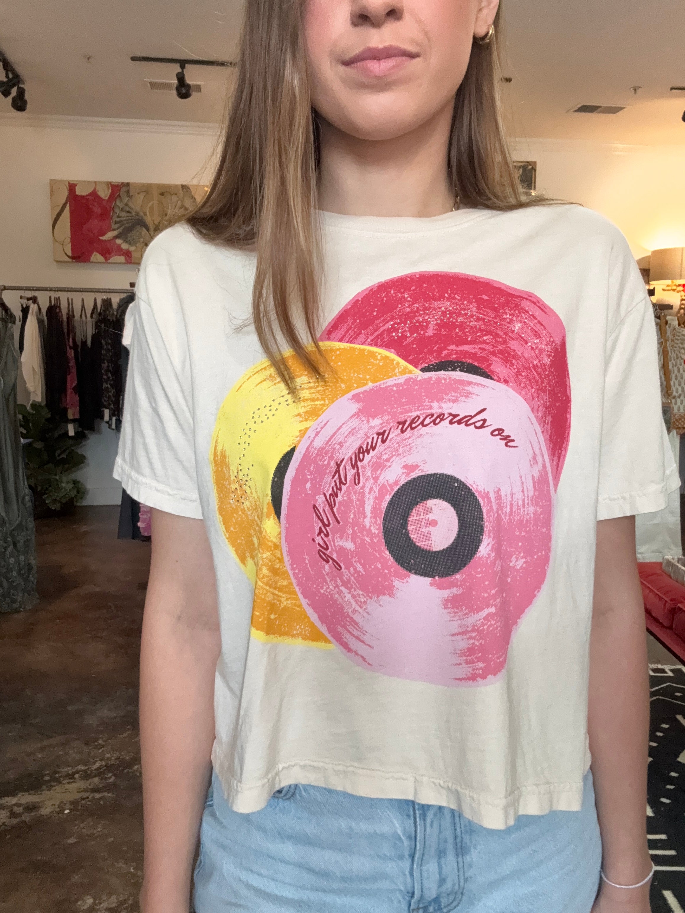 Girl Put Your Records On Graphic Tee
