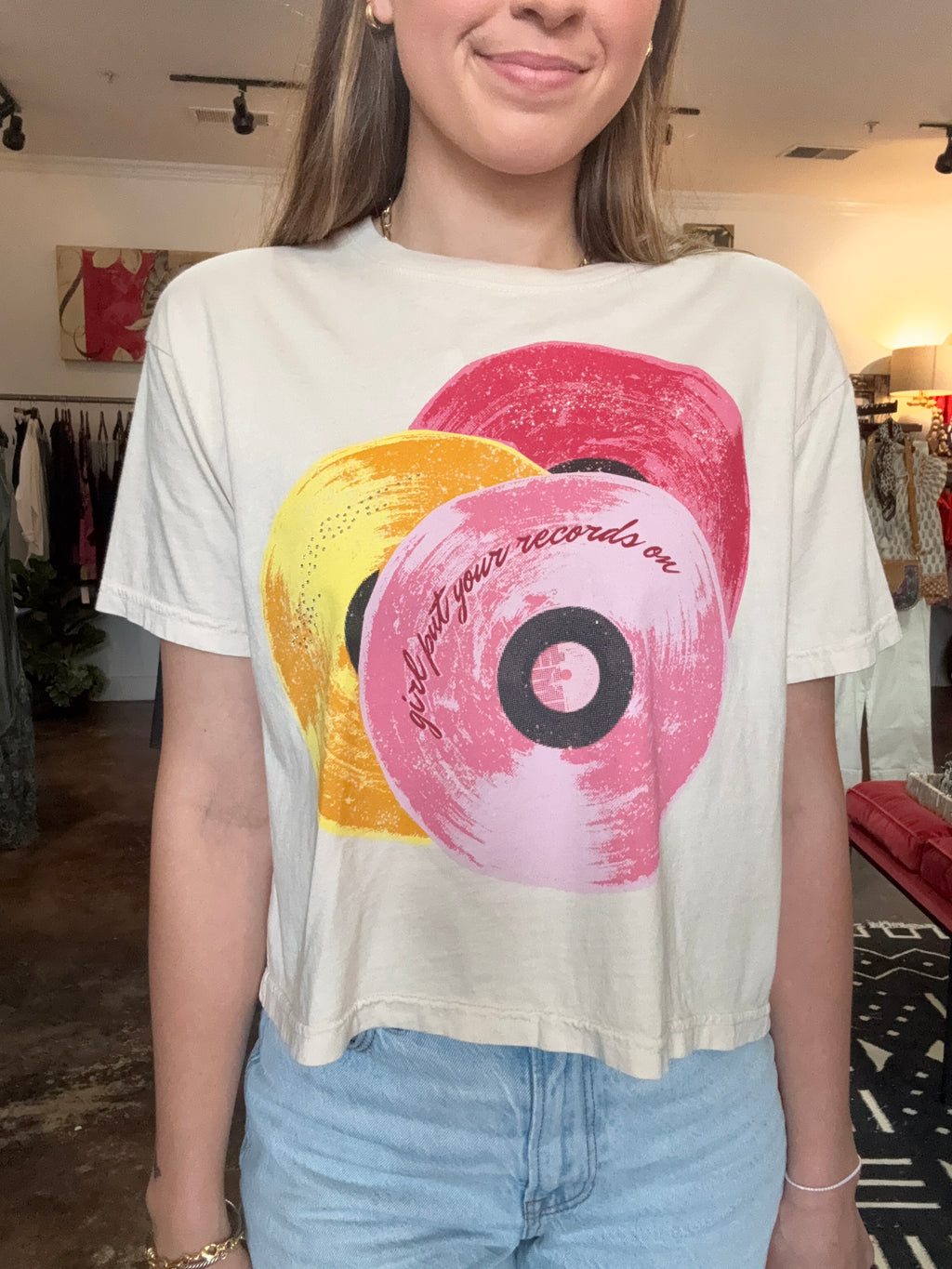 Girl Put Your Records On Graphic Tee