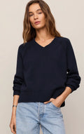 Stratton V-Neck Sweater Eclipse