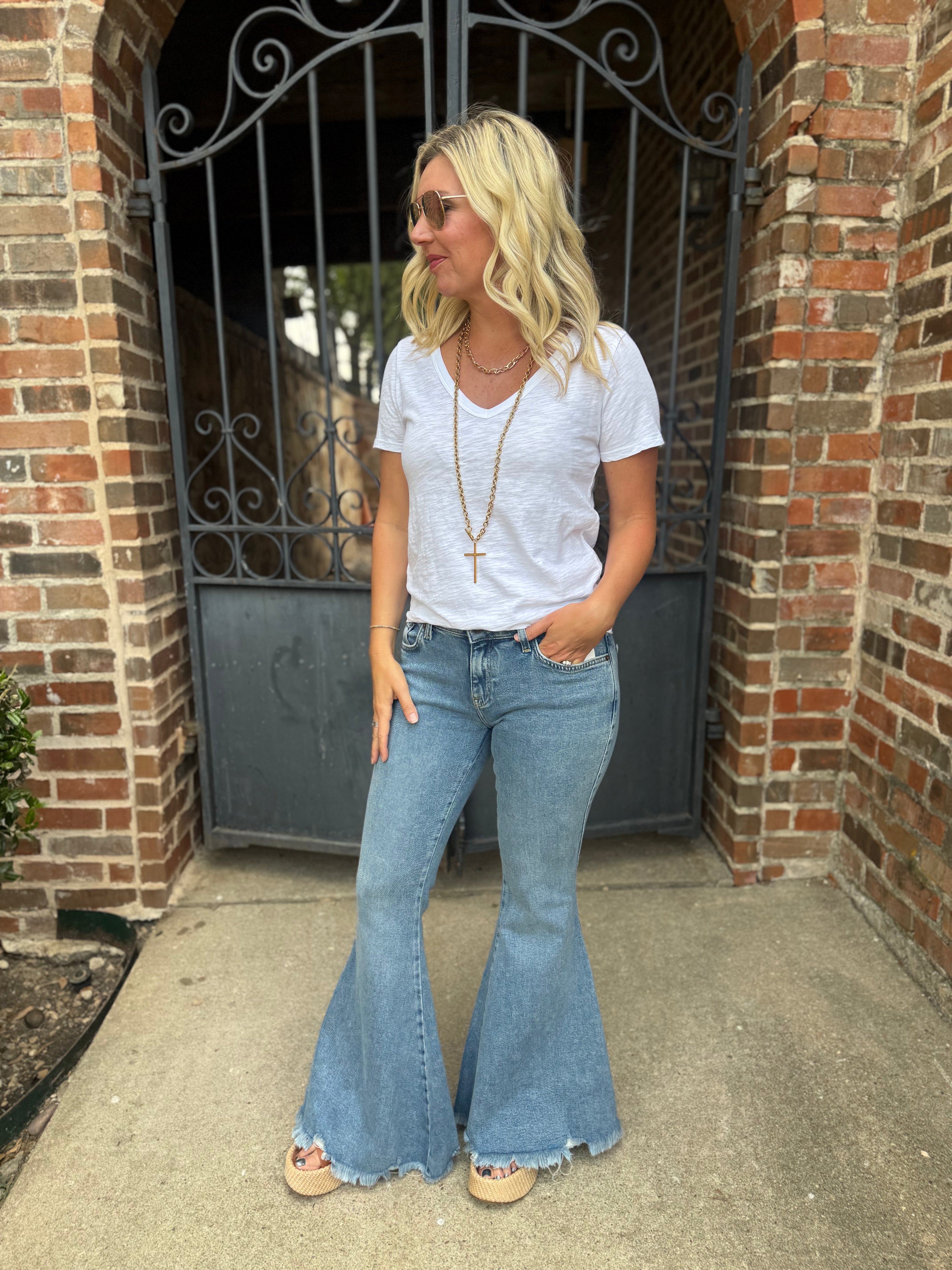 W873 Emre flare jean/FP