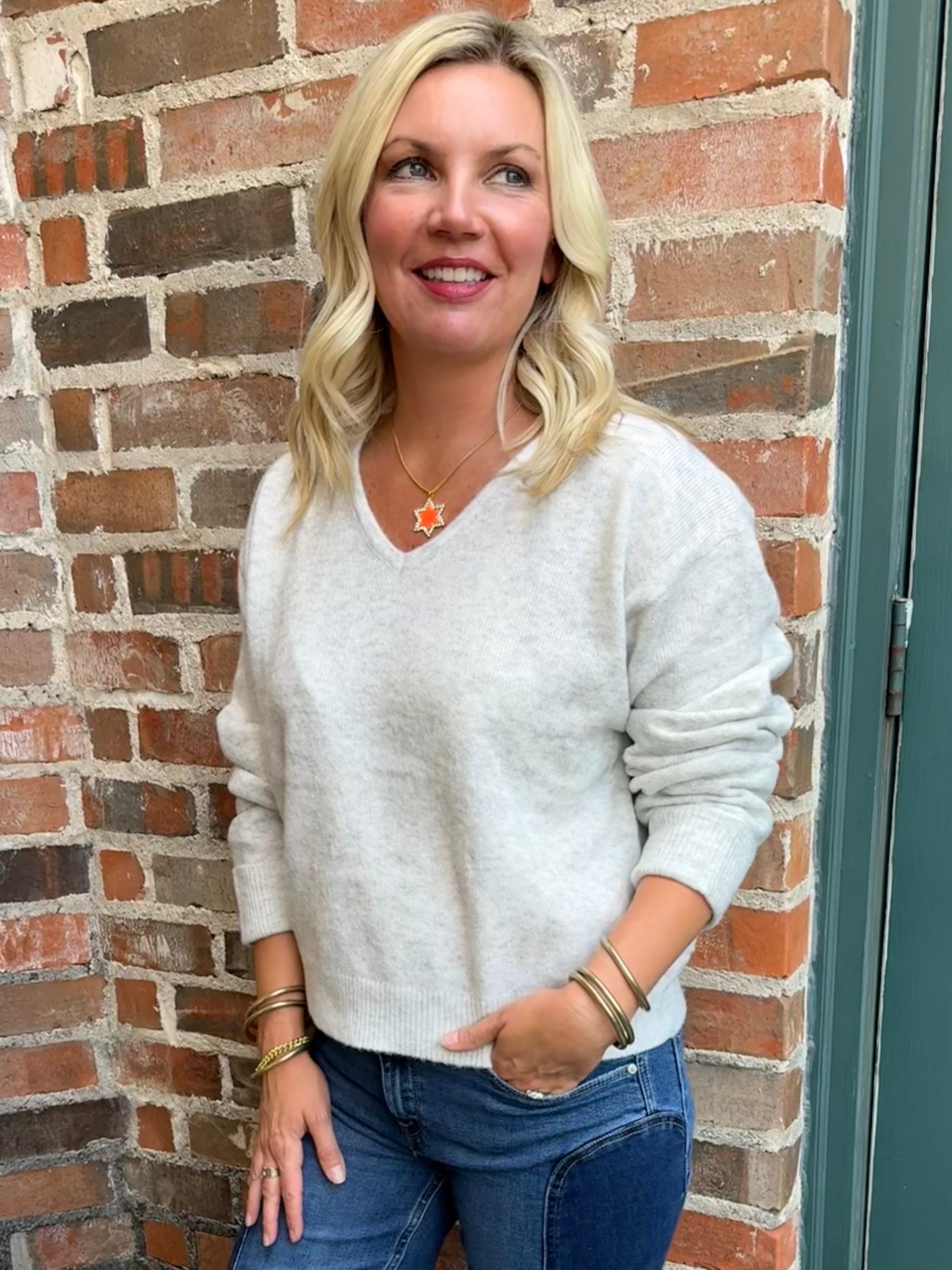W919 cerro sweater feather/Z