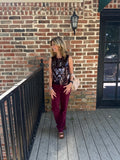 W963 play date velveteen pant/San