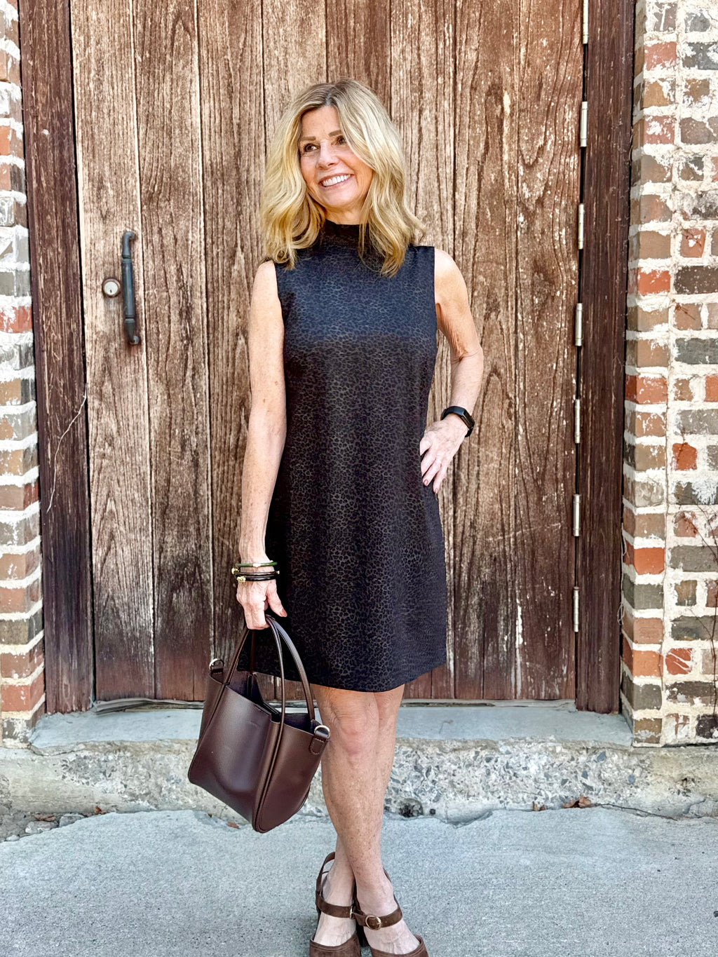 W961 Briar mock shift dress/San