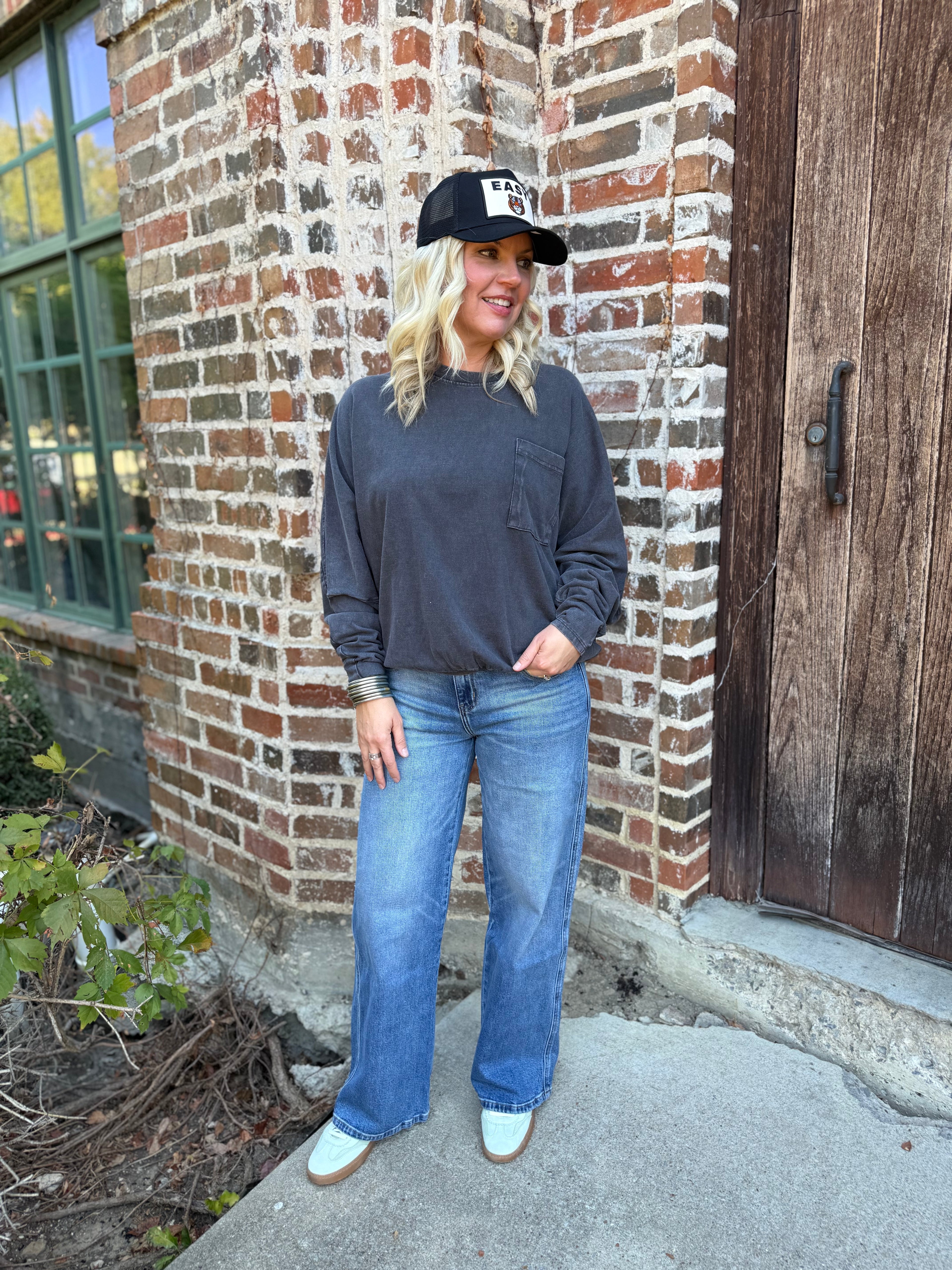 W943 Kristy mid rise straight/Ba