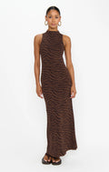 Shauna Maxi Dress Wild Tiger Knit