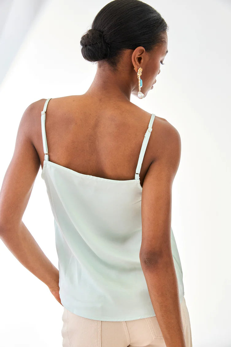 Lace Neckline Lingerie Top