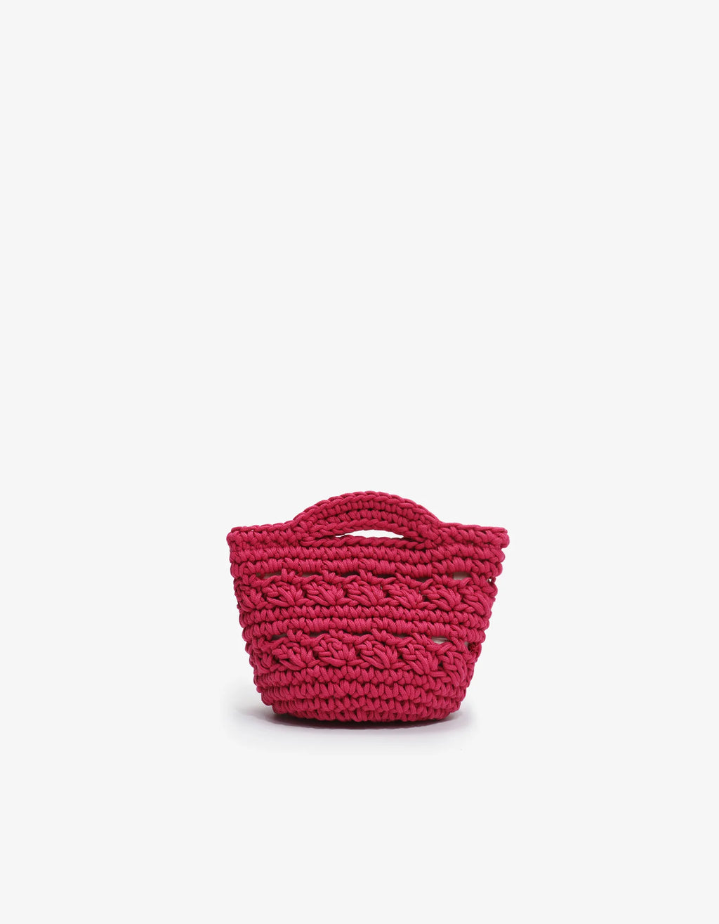 Noemi Mini Tote Crochet Magenta