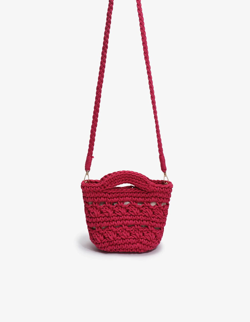 Noemi Mini Tote Crochet Magenta