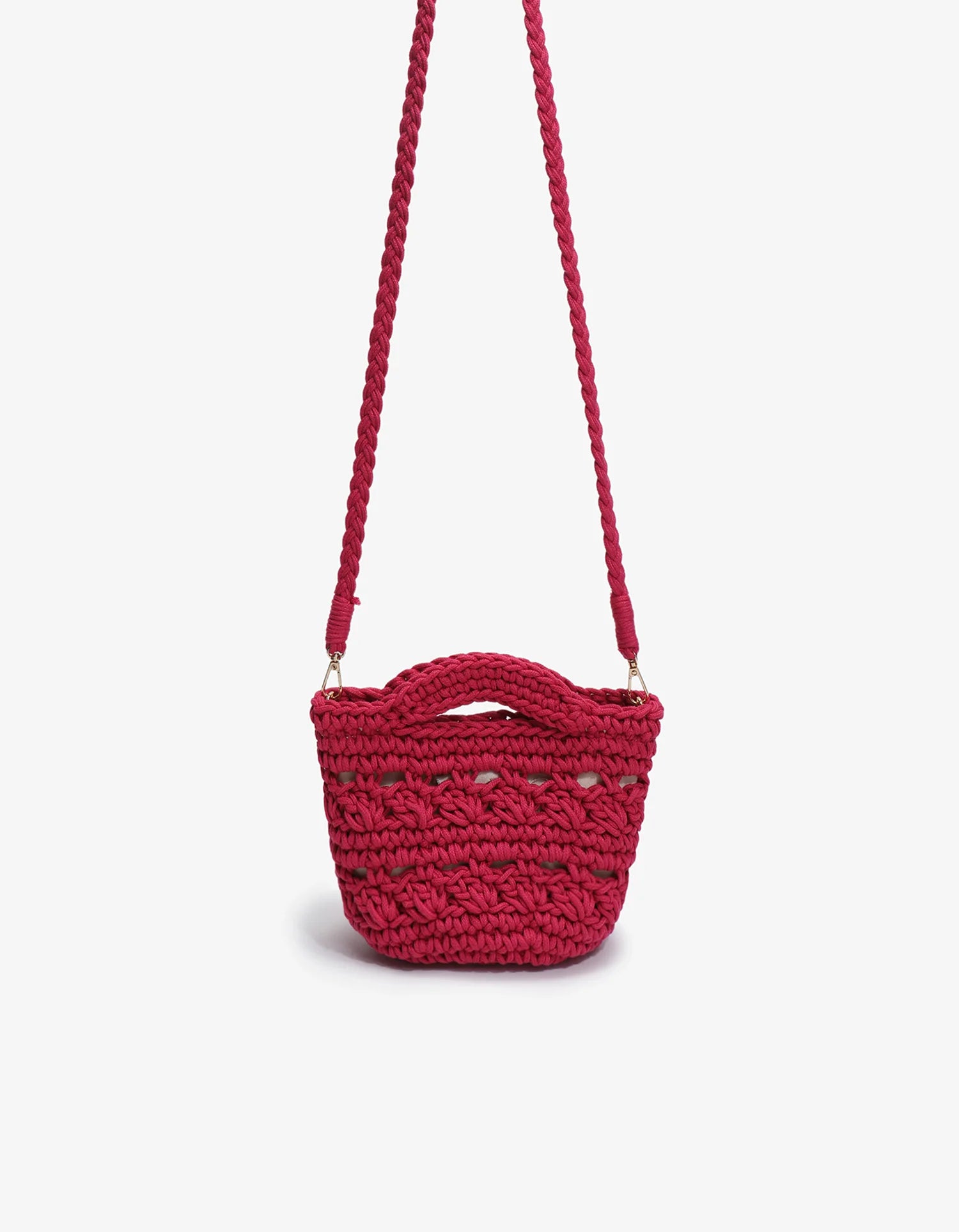 Noemi Mini Tote Crochet Magenta