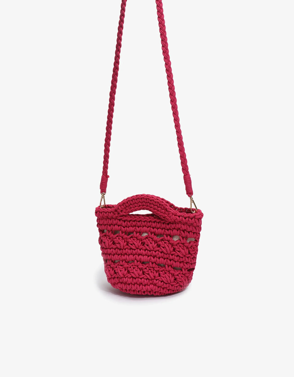 Noemi Mini Tote Crochet Magenta