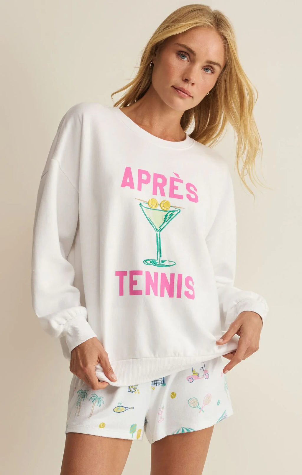 Oversized Apres Sweatshirt White