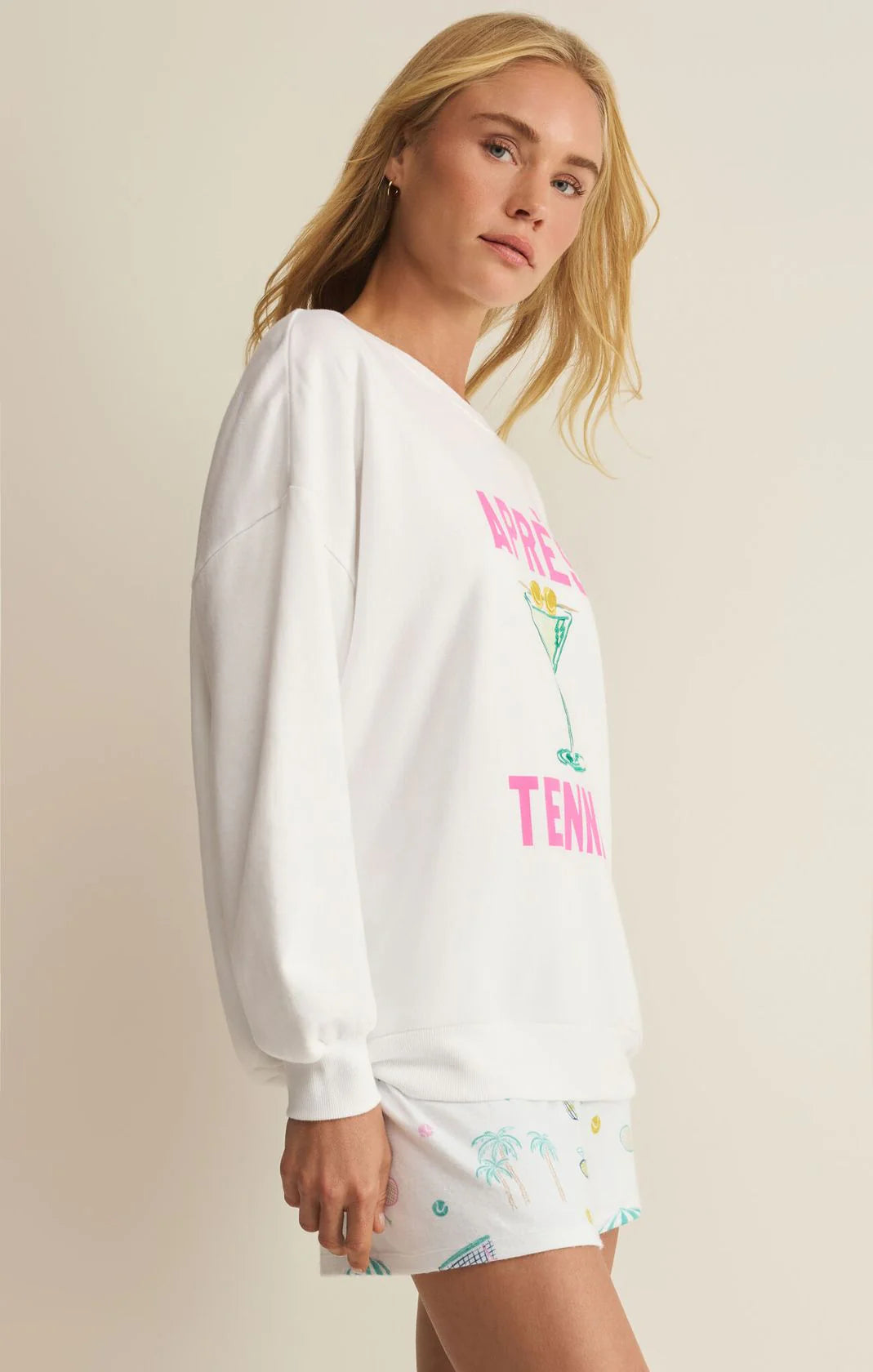 Oversized Apres Sweatshirt White