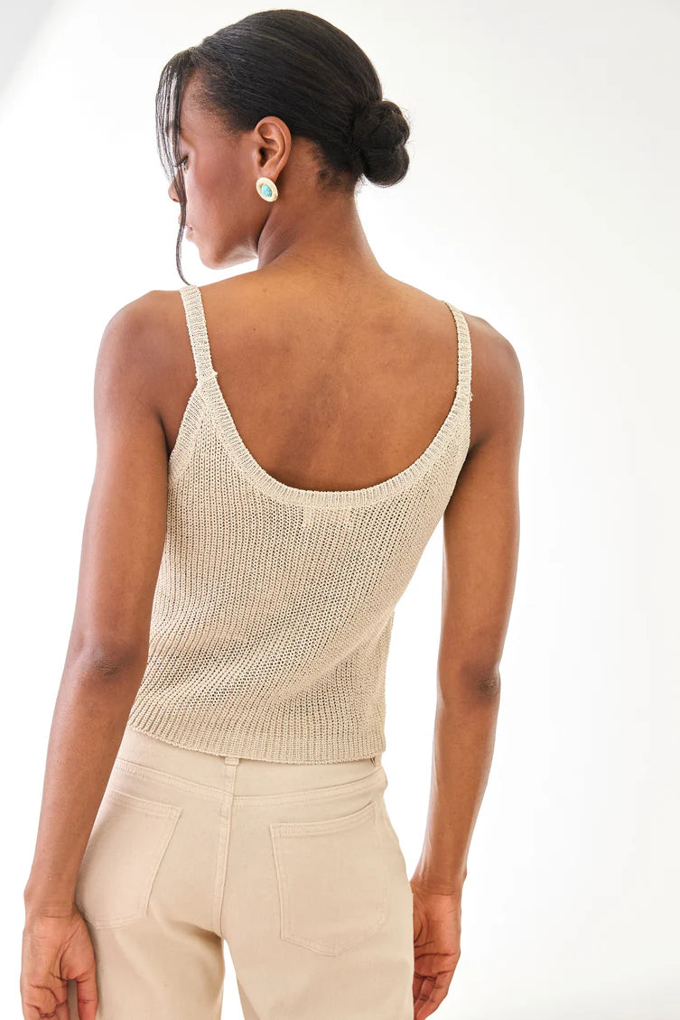 Knit Top with Embroidered Rhinestones