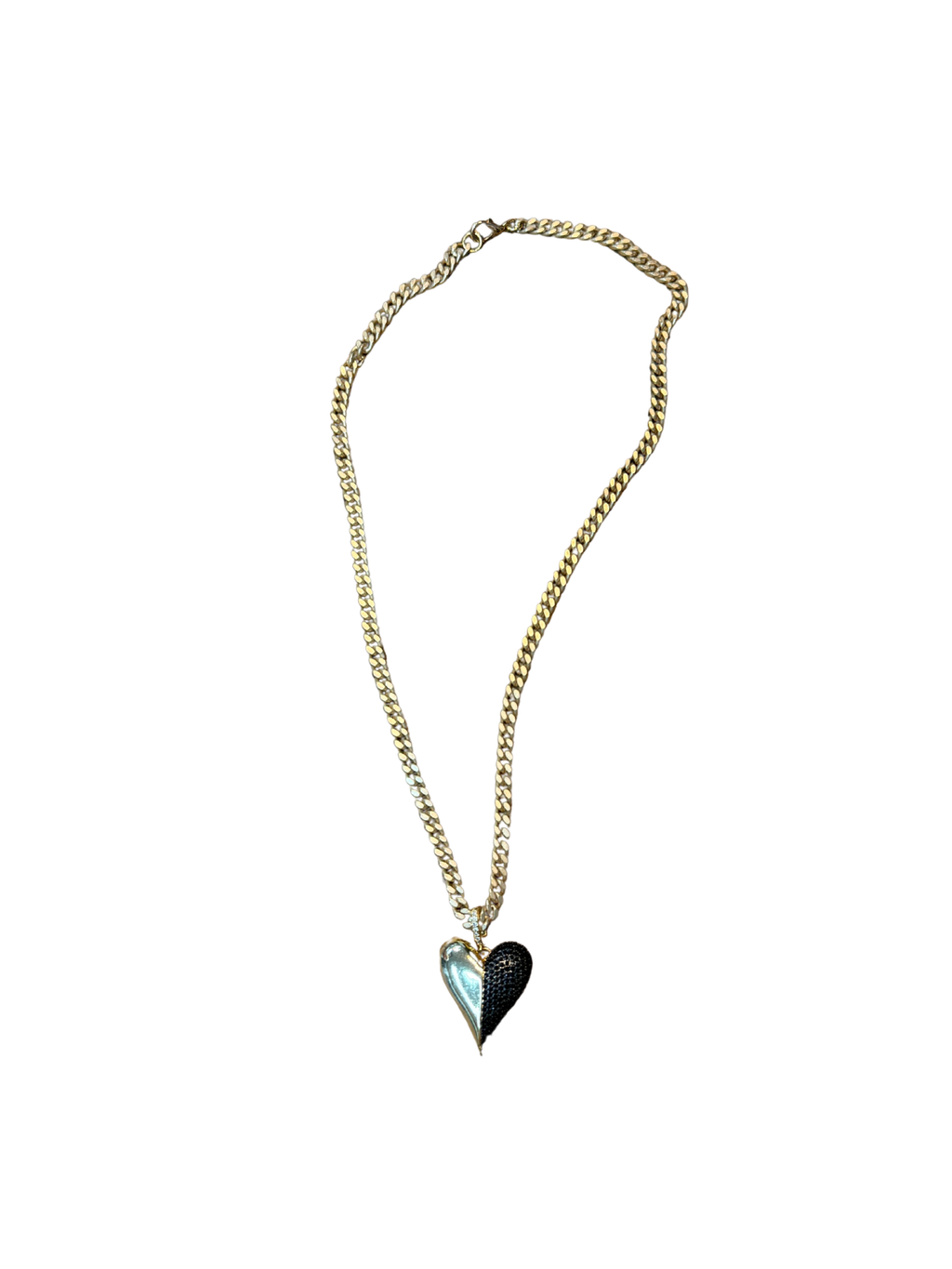 Virtue Split Puffy Heart on Medium Curb 18"