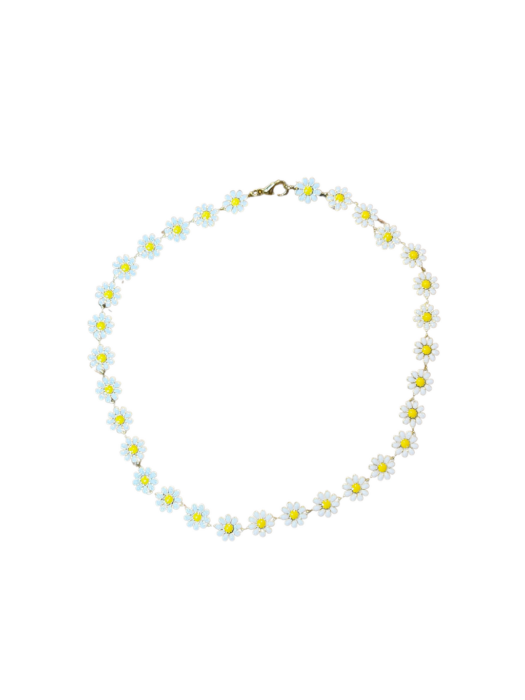 Virtue Enamel Flower Chain 16”