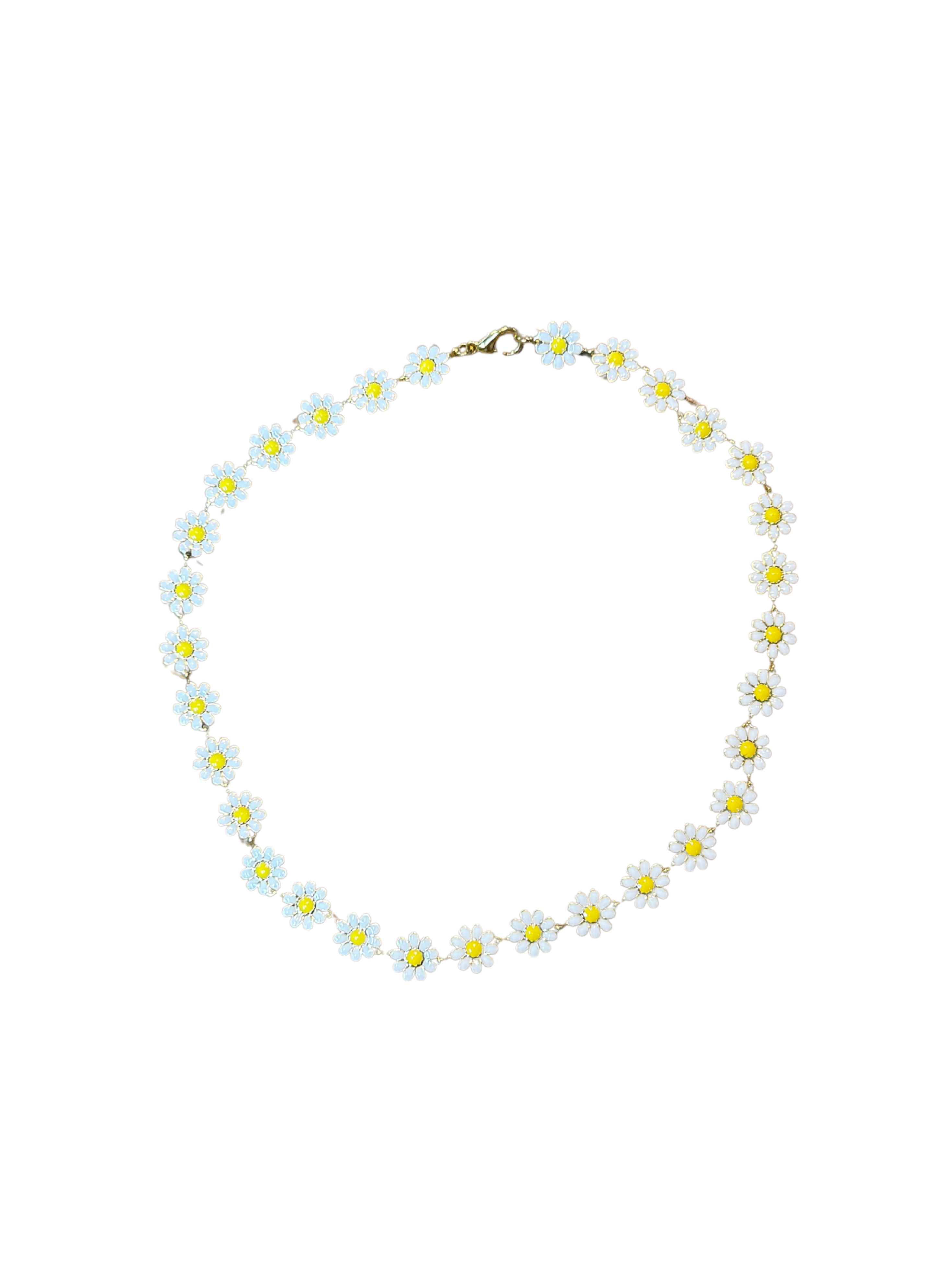 Virtue Enamel Flower Chain 16”