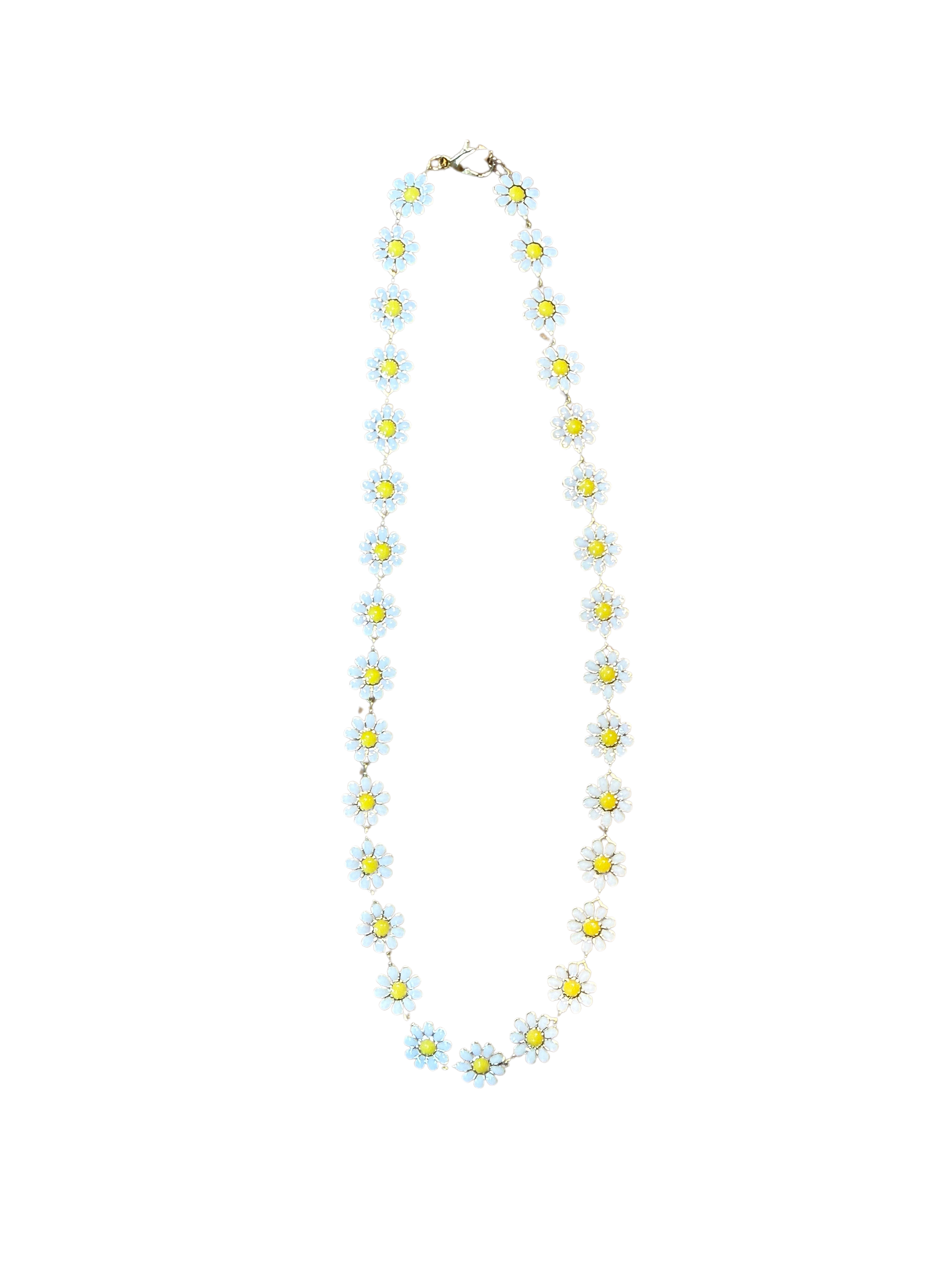 Virtue Enamel Flower Chain 16”