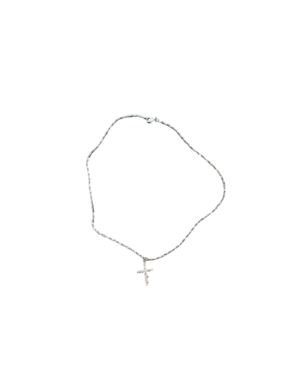 Virtue Petite Rope Chain 16" w/ CZ Cross