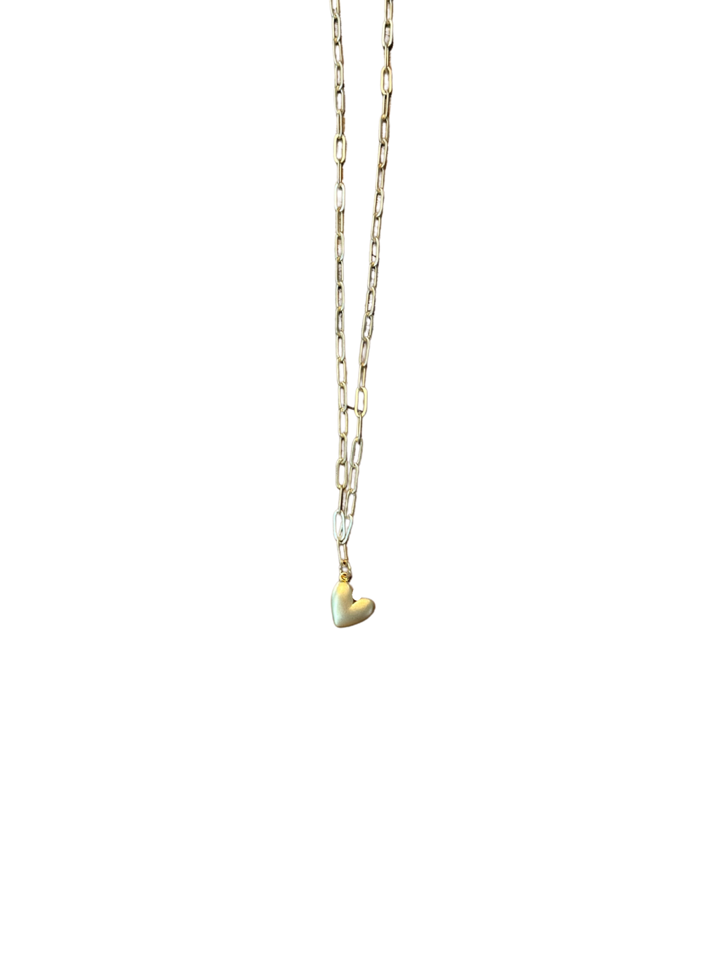 Virtue 16" Paperclip with Puffy Sideways Heart
