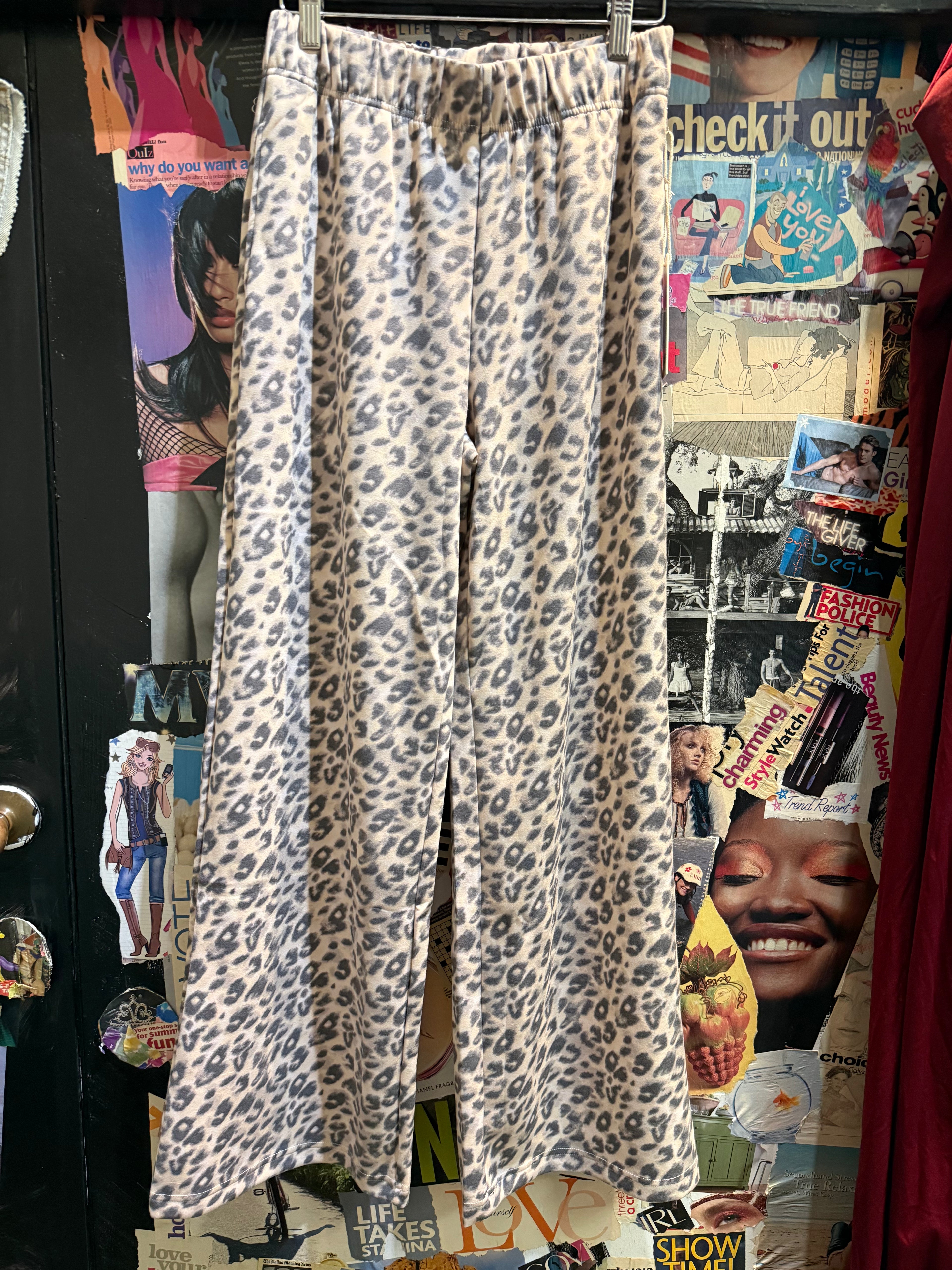 W876 leopard print cloud pant/VH