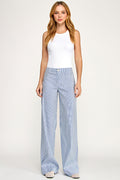 Hampton Wide Leg French Blue Stripe