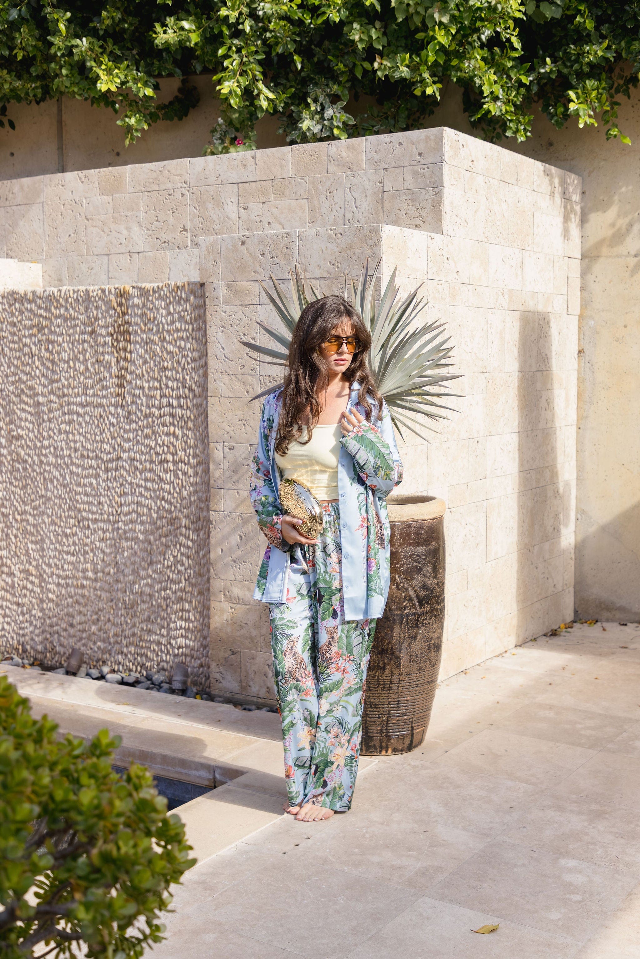 Overslept Wild Jungle Mirage Silky Pants