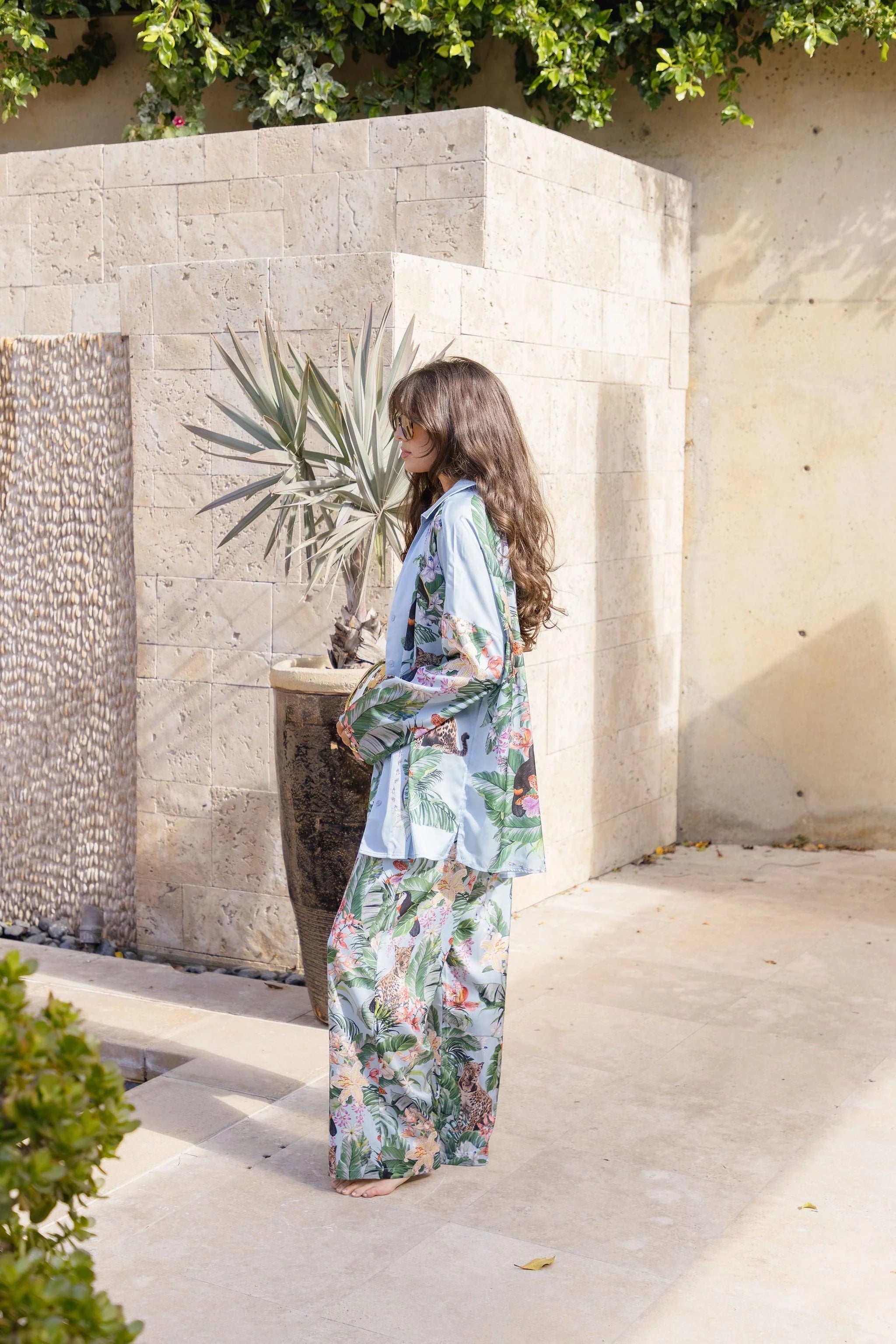 Overslept Wild Jungle Mirage Silky Pants