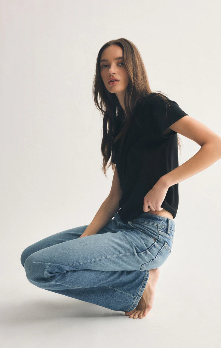 Nomad V Neck Tee Eclipse