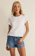 Junie Slub T Shirt White