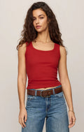 Larkin Embroidered Tank Chili Pepper
