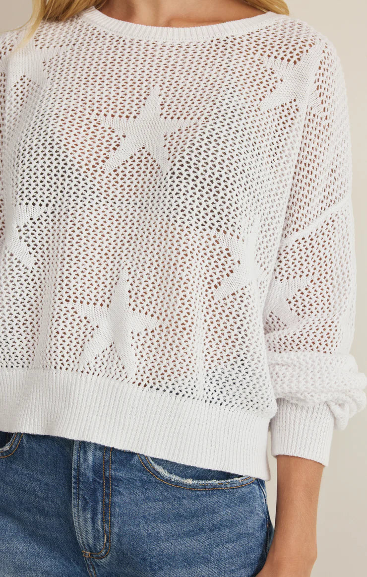 Star of the Show Sweater White